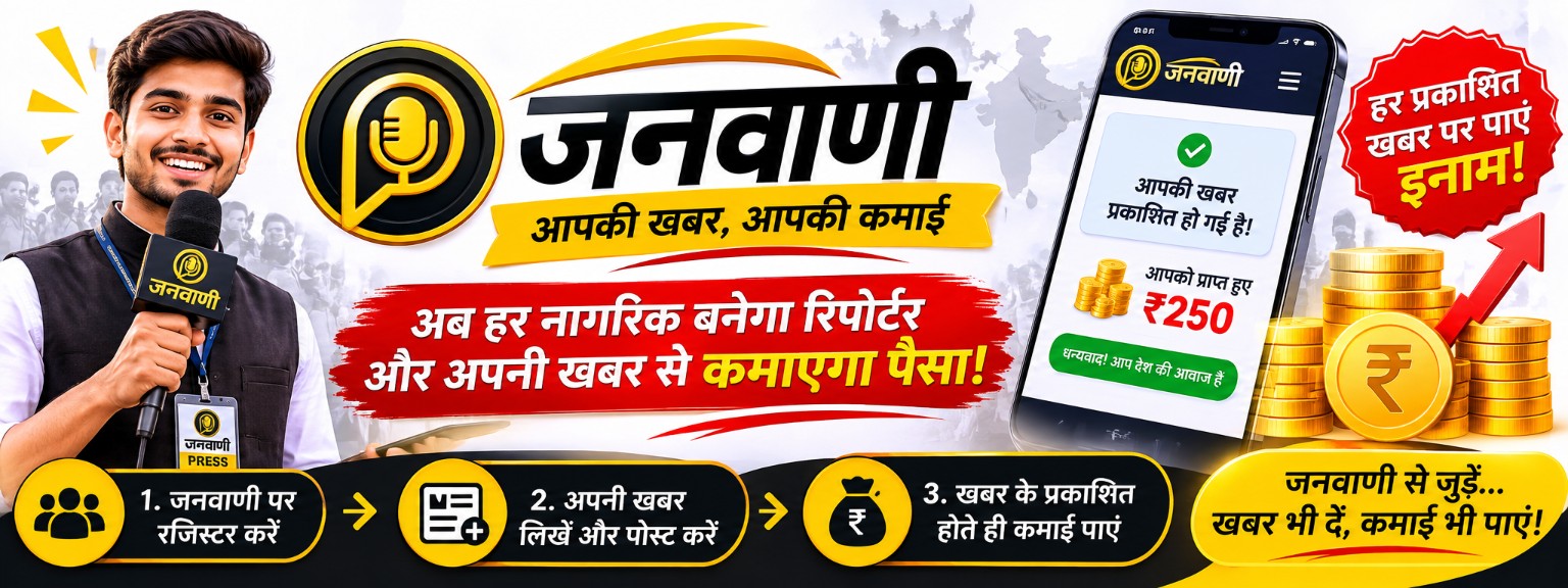 जनवाणी से जुड़ें, खबरें लिखें और साझा करें